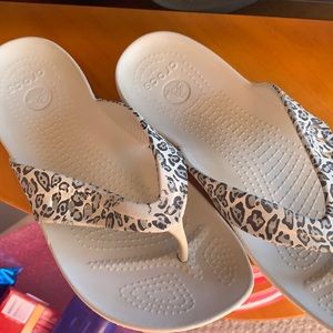 Bundle for  pink  and Leopard print Crocs